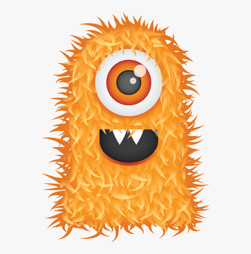 Cute Hairy Monster - Cute Monster Clipart, HD Png Download