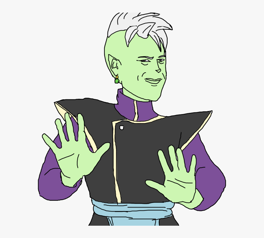 Goku Gohan Trunks Vegeta Goten Kaiō Green Facial Expression - Zamasu Dragon Ball Meme, HD Png Download