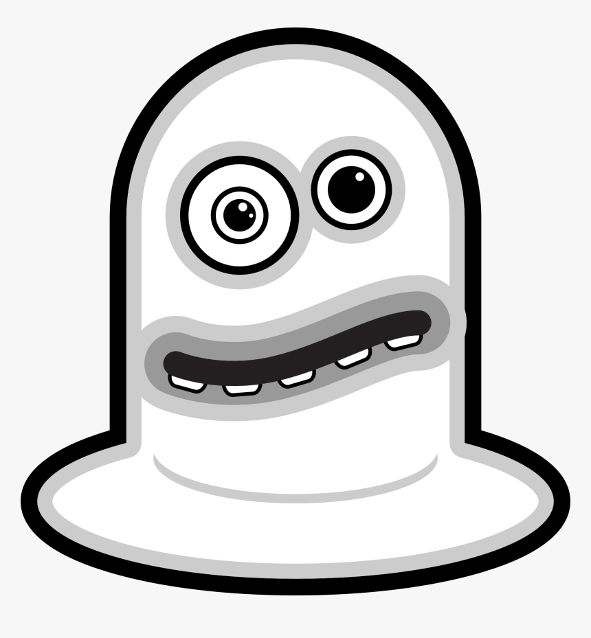 Monster Black And White Cartoon Clip Art - Cartoon Monsters Black And White, HD Png Download