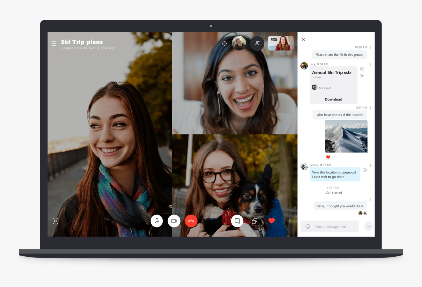 Skype Call, HD Png Download