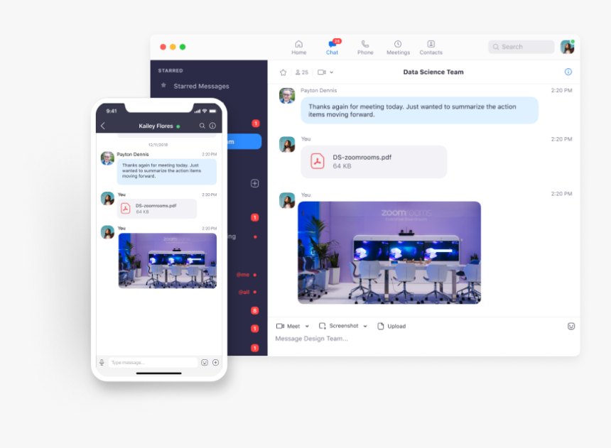 Zoom Chat Mobile, HD Png Download
