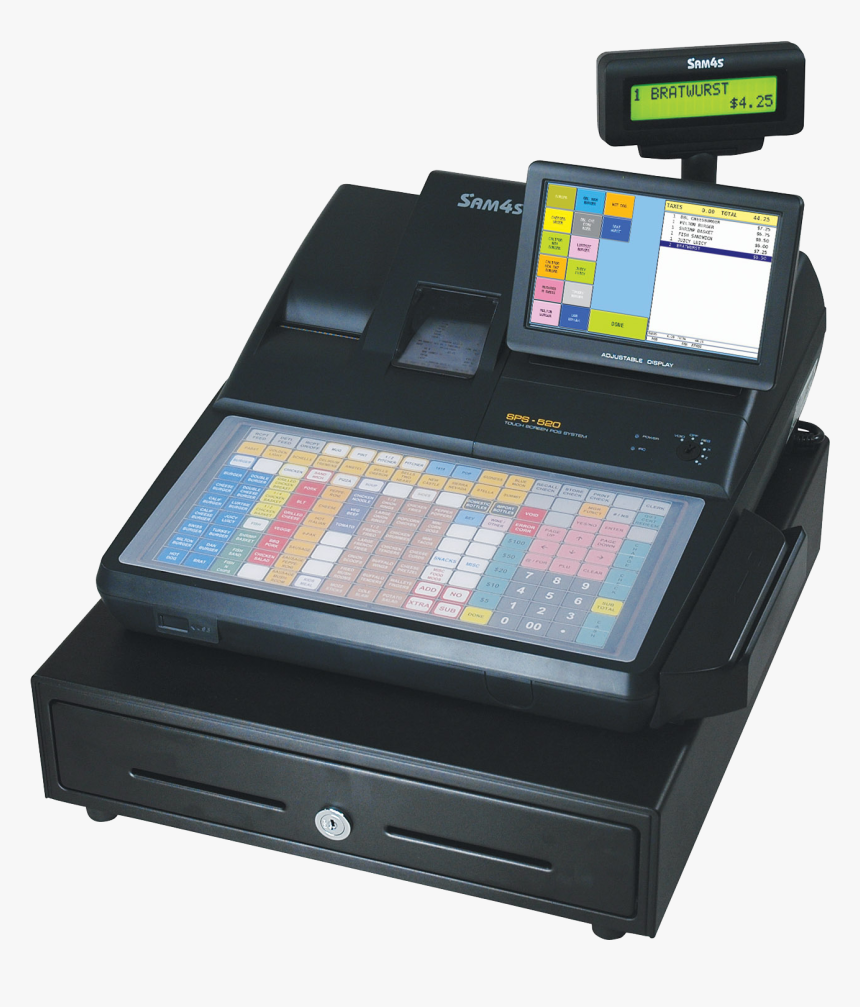 Sps-520 - Sps 520 Cash Register, HD Png Download