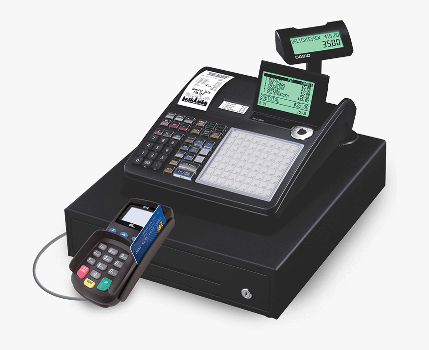 Free Electronic Cash Register From Springfield Payments - Casio Se C3500 Cash Register, HD Png Download