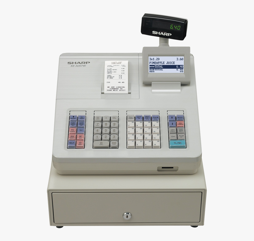 Cash Register Sharp Xe A217, HD Png Download
