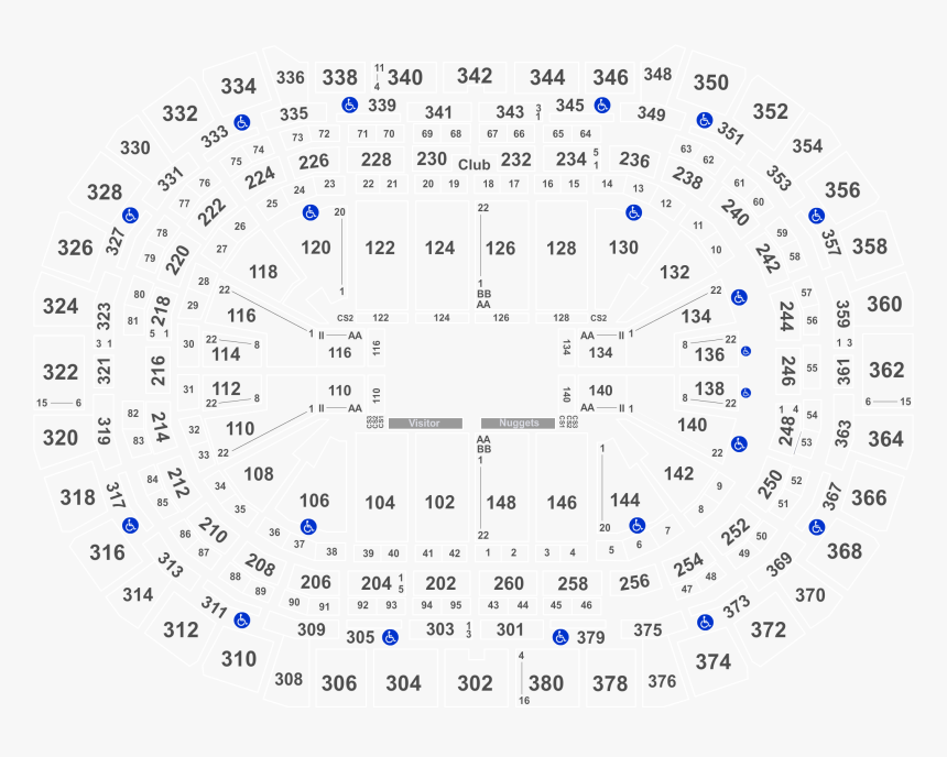 Section 124 Pepsi Center Row 4, HD Png Download