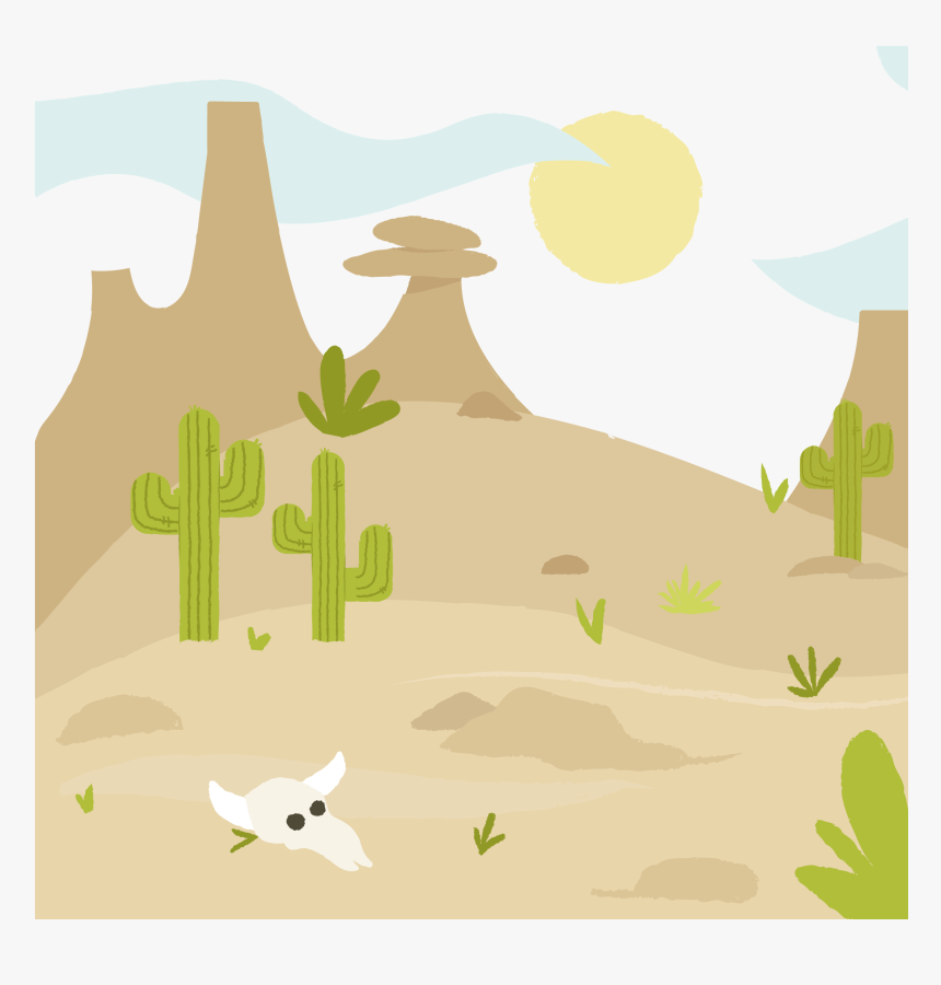 Euclidean Vector Skull - Background Wild West Clipart, HD Png Download