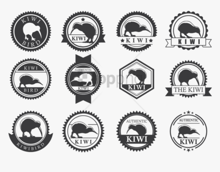 Free Png Download Kiwi Bird Vector Set Png Images Background - Kiwi Bird Kiwi Logo, Transparent Png