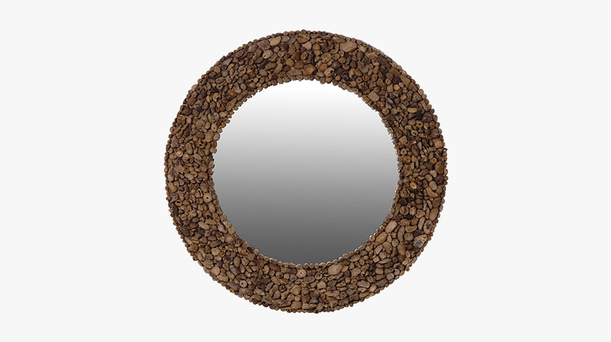 Web Driftwood Round Mirror Png - Mirror, Transparent Png