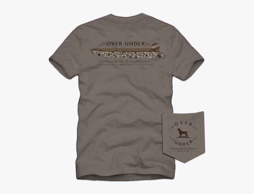 S/s Duck Boat T-shirt Driftwood - Over Under, HD Png Download