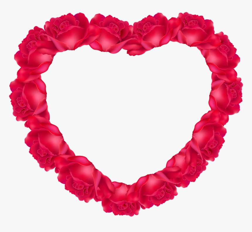 Heart Rose Png Photo - Heart Of Roses Png, Transparent Png