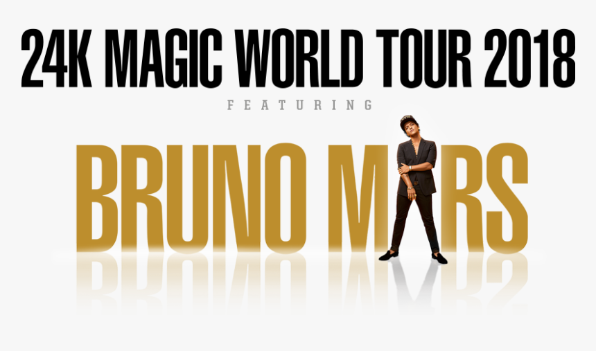 Bruno Mars 24k Magic World Tour Dates 2017 Concert - Poster, HD Png Download