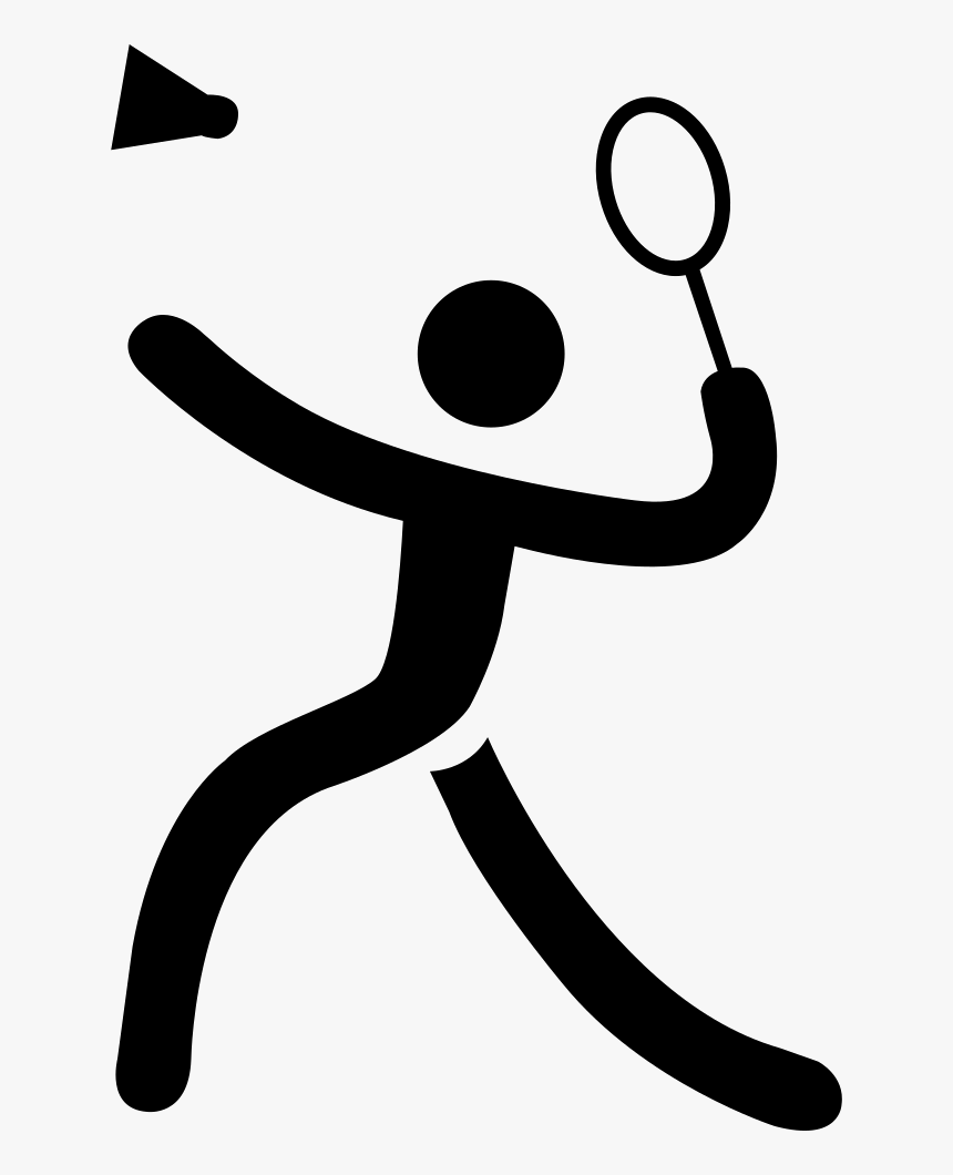 Transparent Badminton Black And White Clipart - Sport Cartoon Black And White, HD Png Download