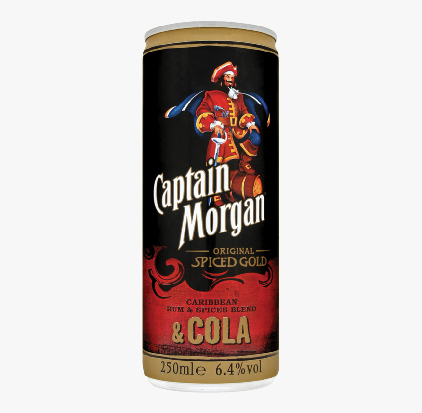 Captain Morgan Original Spiced Gold Caribbean Rum Spices - Captain Morgan Black Rum & Cola, HD Png Download