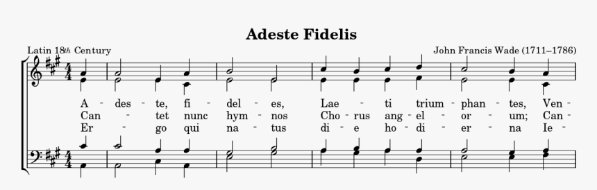 Adeste Fideles, HD Png Download