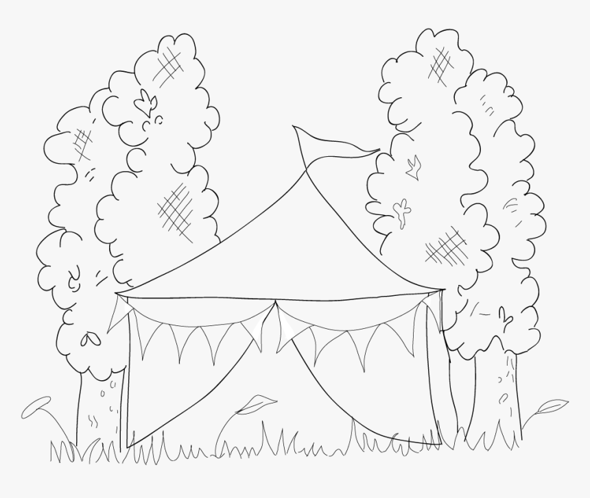 Marquee Sketch Country Fair, Invites, Sketching, Sketchbook - Marquee Sketch, HD Png Download