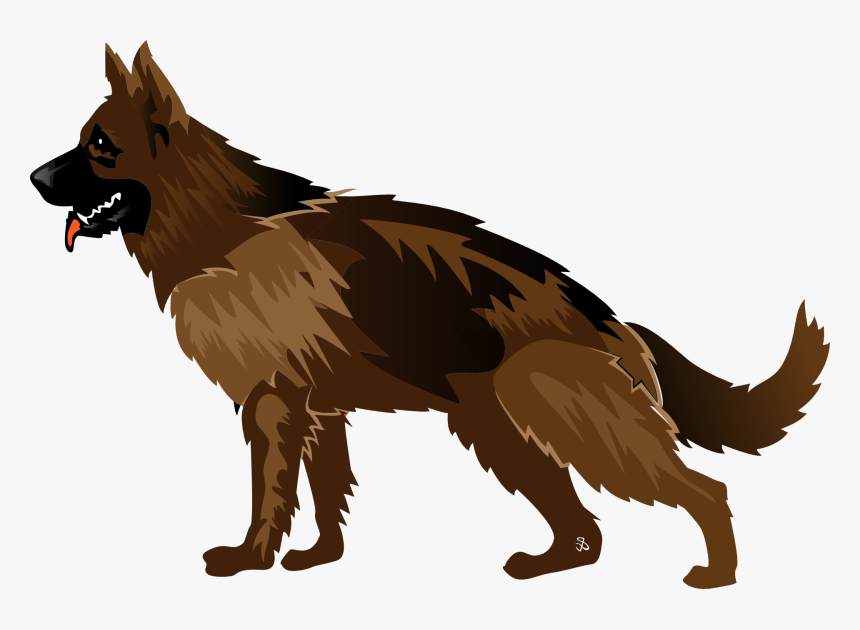 Collection Of Free Dog Vector German Shepherd - German Shepherd Dog Vector Png, Transparent Png