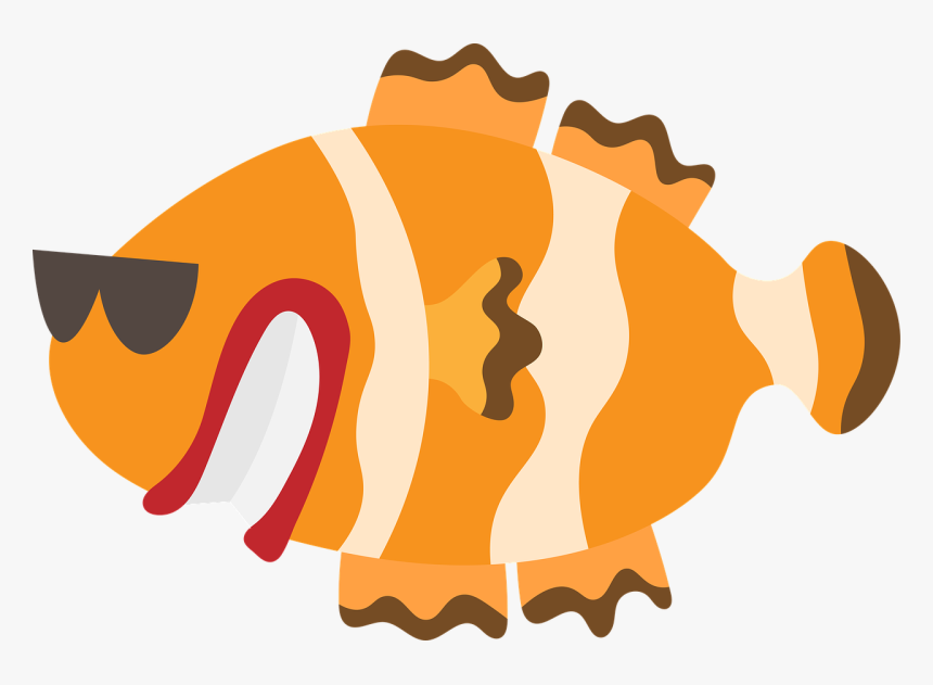 Clownfish Orange Nemo Free Photo - Illustration, HD Png Download