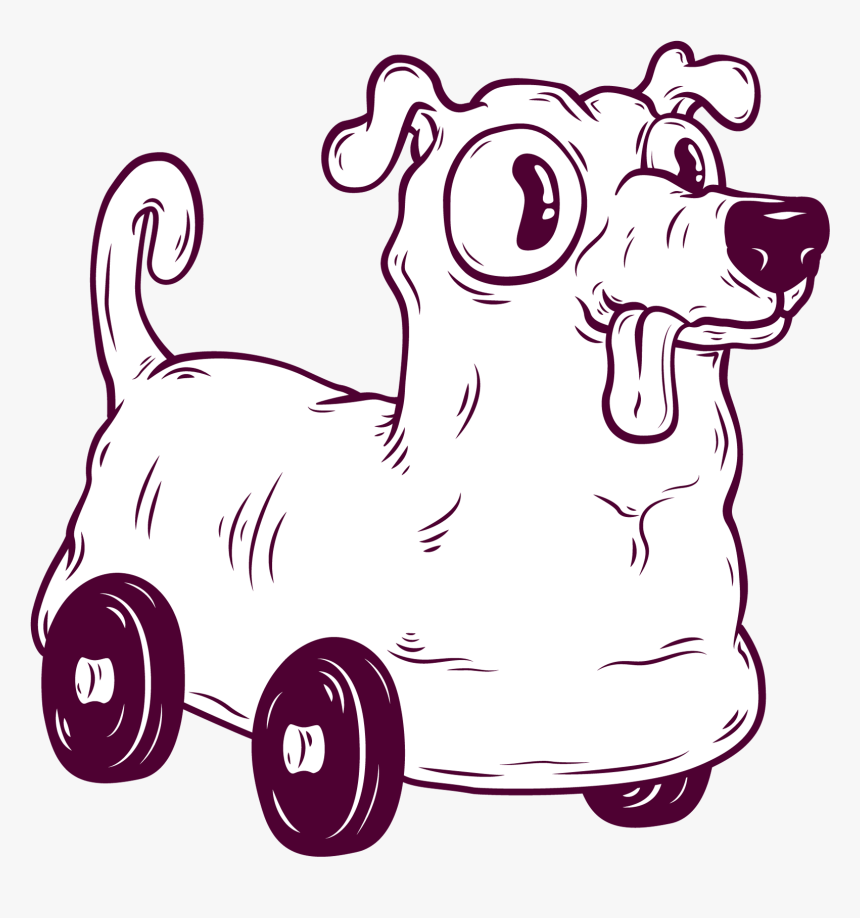 Buddy Buggy Buggy Dog Vector Design Illustration - Cartoon, HD Png Download