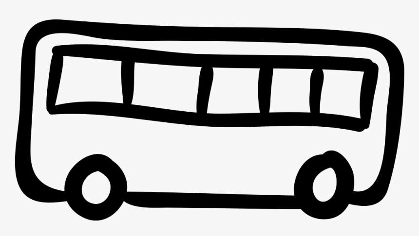 Transparent Clipart Buss - Bus Hand Drawn Png, Png Download