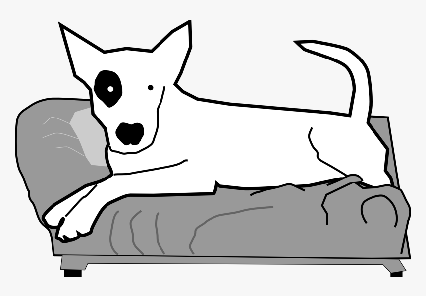 Dog On Couch Clipart, HD Png Download