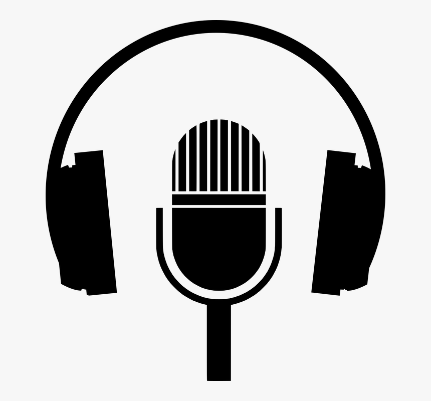 Headphones, Microphone, Record, Music, Sound, Audio - Microphone, HD Png Download