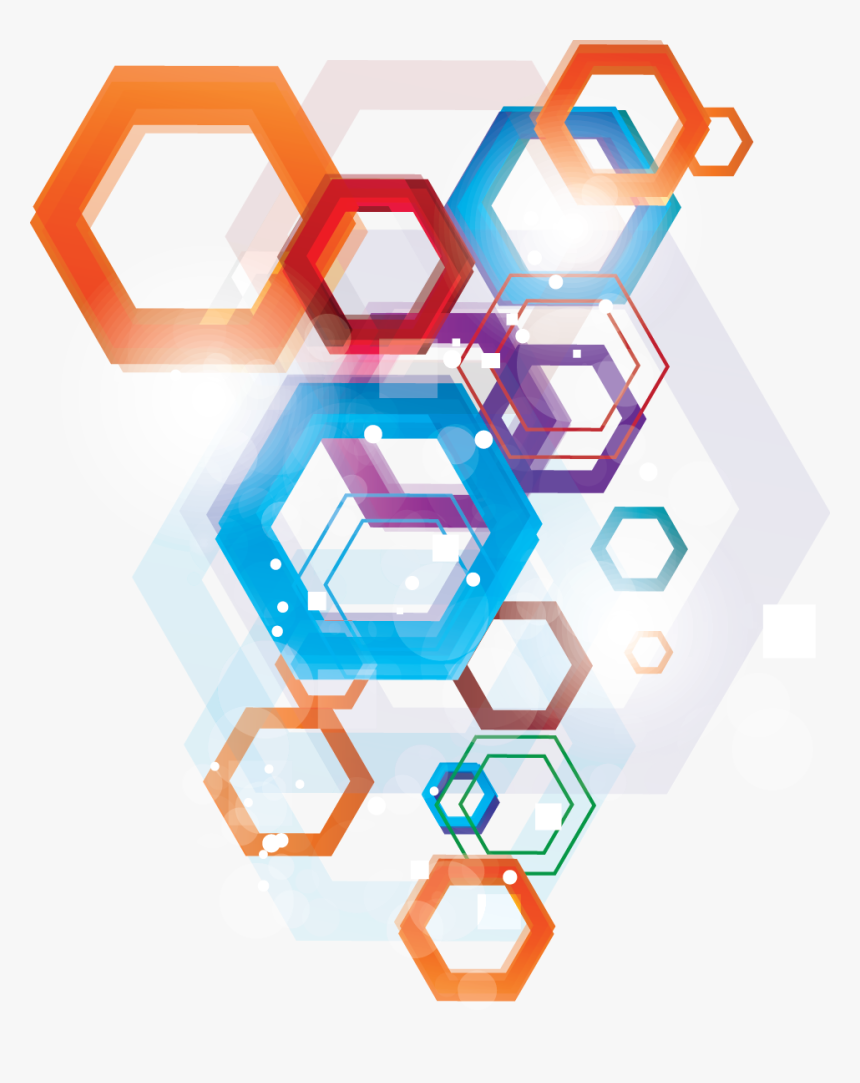 Polygonal Elements Colorful Png Image High Quality - Colorful Polygonal Elements Png, Transparent Png