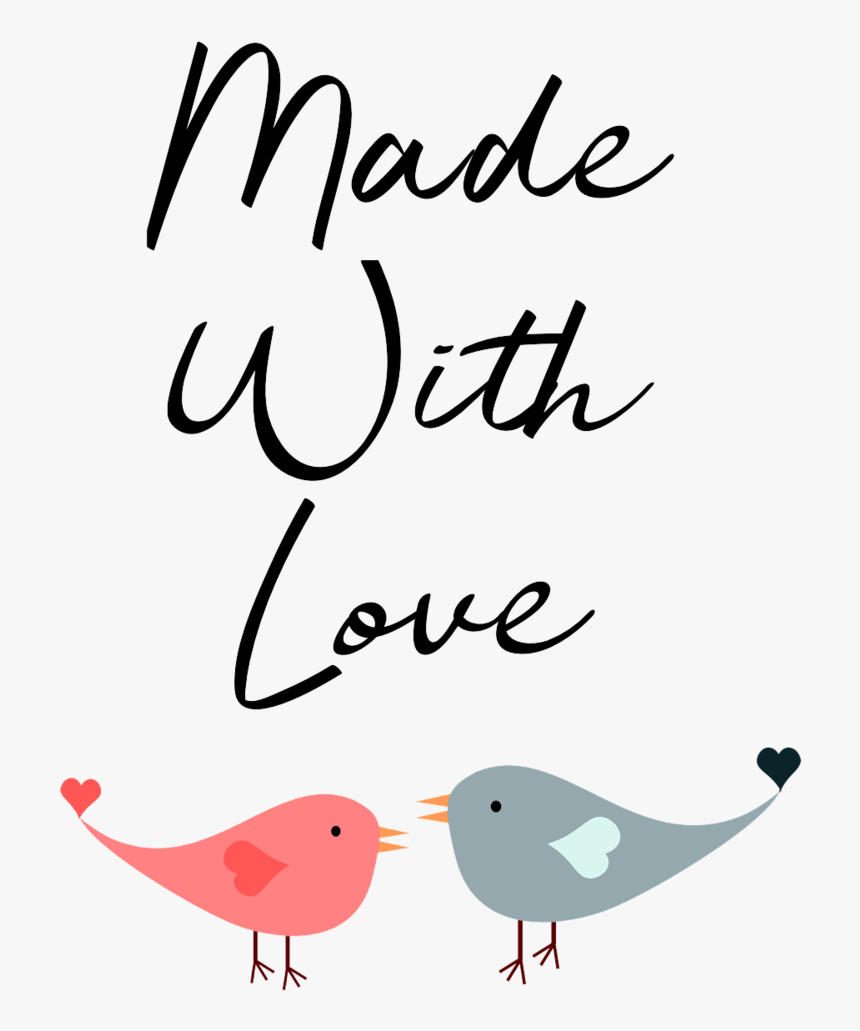 Made With Love Vector Cute Bird Png Transparent Png