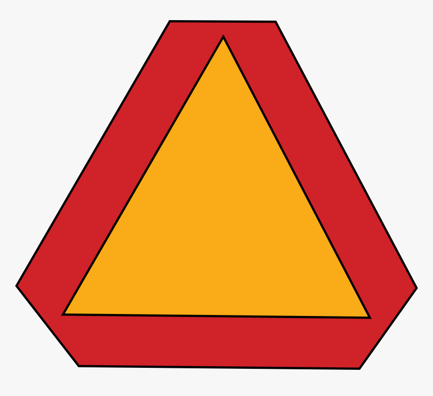 Slow Moving Vehicle Sign Clip Arts - Slow Moving Vehicle Sign Speed, HD Png Download