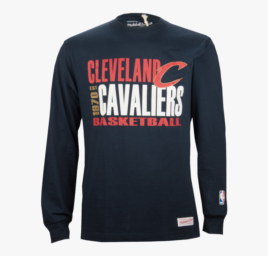 Mitchell & Ness Cleveland Cavaliers Quick Whistle Majica - Long-sleeved T-shirt, HD Png Download