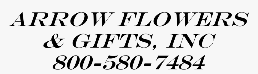 Arrow Flowers & Gifts - Monochrome, HD Png Download