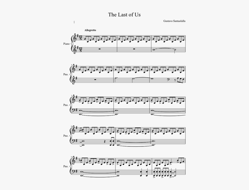 Last Of Us Partitura, HD Png Download