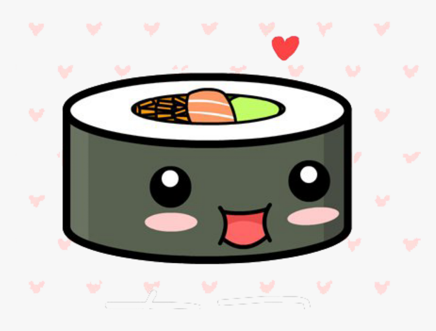Cute Cartoon Sushi Roll Clipart , Png Download - Sushi Kawaii, Transparent Png