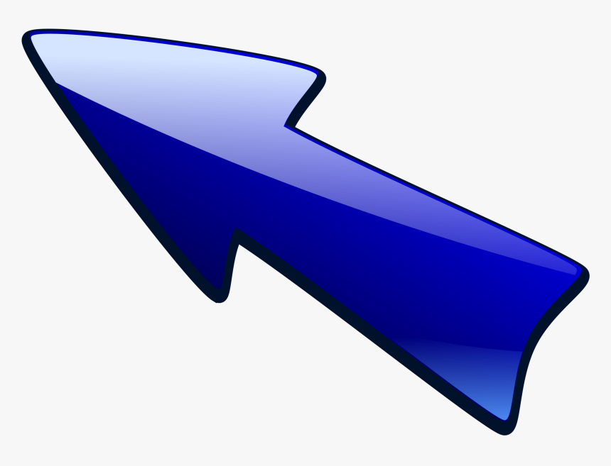 Long Arrow Up Left - Arrow Pointing Up Left, HD Png Download