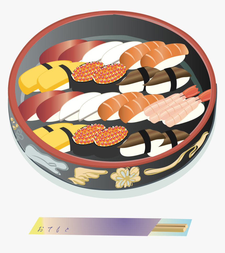 Sushi Arrangement Clip Arts - Sushi Tray Clipart, HD Png Download