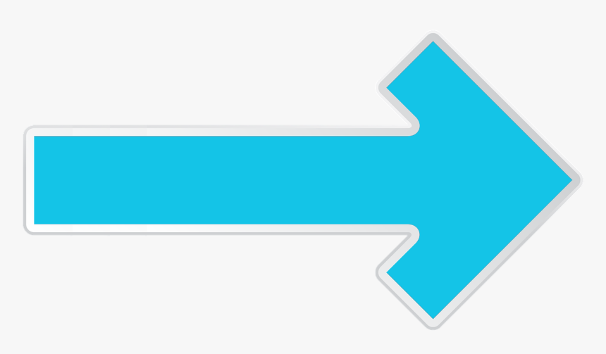 Blue Long Right Arrow, HD Png Download