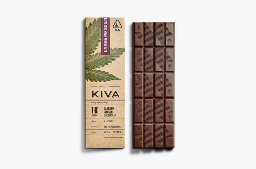 Kiva Tangerine Dark Chocolate Bar, HD Png Download