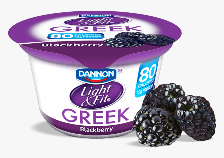 Blackberry Greek Yogurt - Greek Yogurt Light And Fit Vanilla, HD Png Download