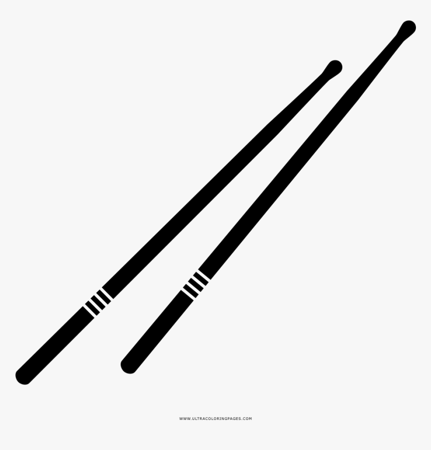 Drum Sticks Coloring Page - Classical Music, HD Png Download