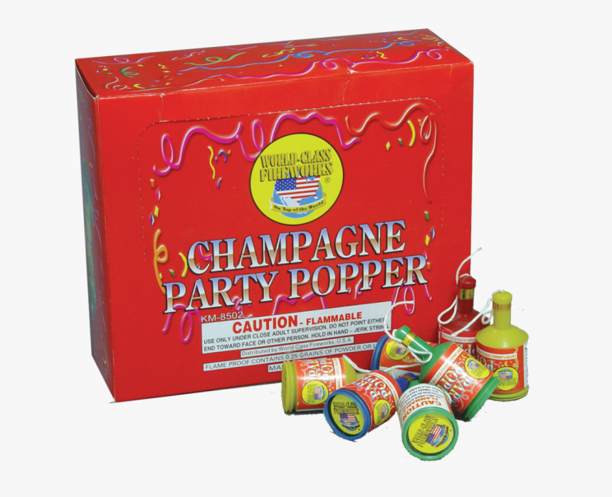 Champagne Party Popper - Box, HD Png Download