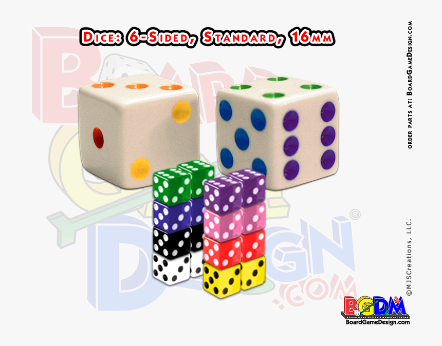 6 Sided Numbered Dice, D6 - Bowling Pin Pawns, HD Png Download