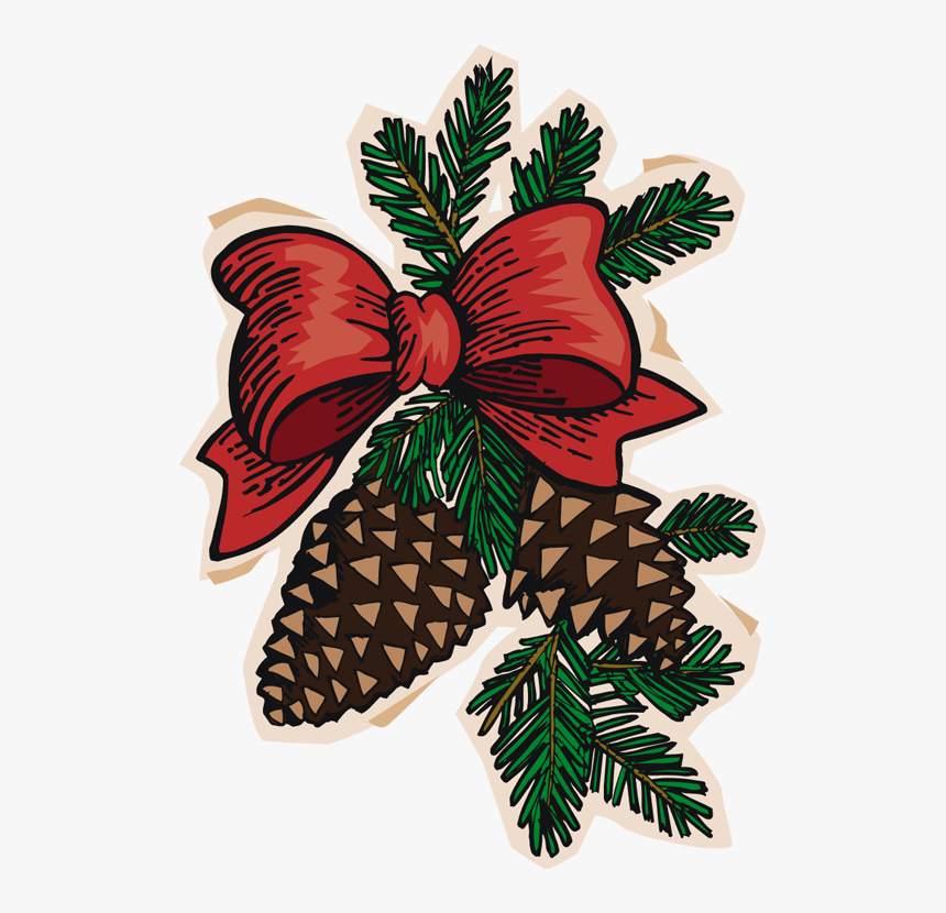 Pinecone Clipart Longleaf Pine - Christmas Pine Cone Clipart, HD Png Download