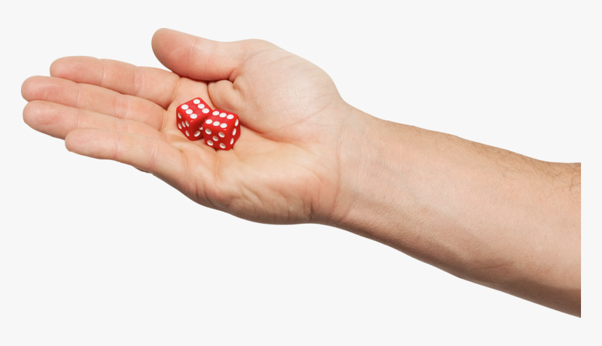 Background Dice Transparent Hand - Hand Dice Png, Png Download
