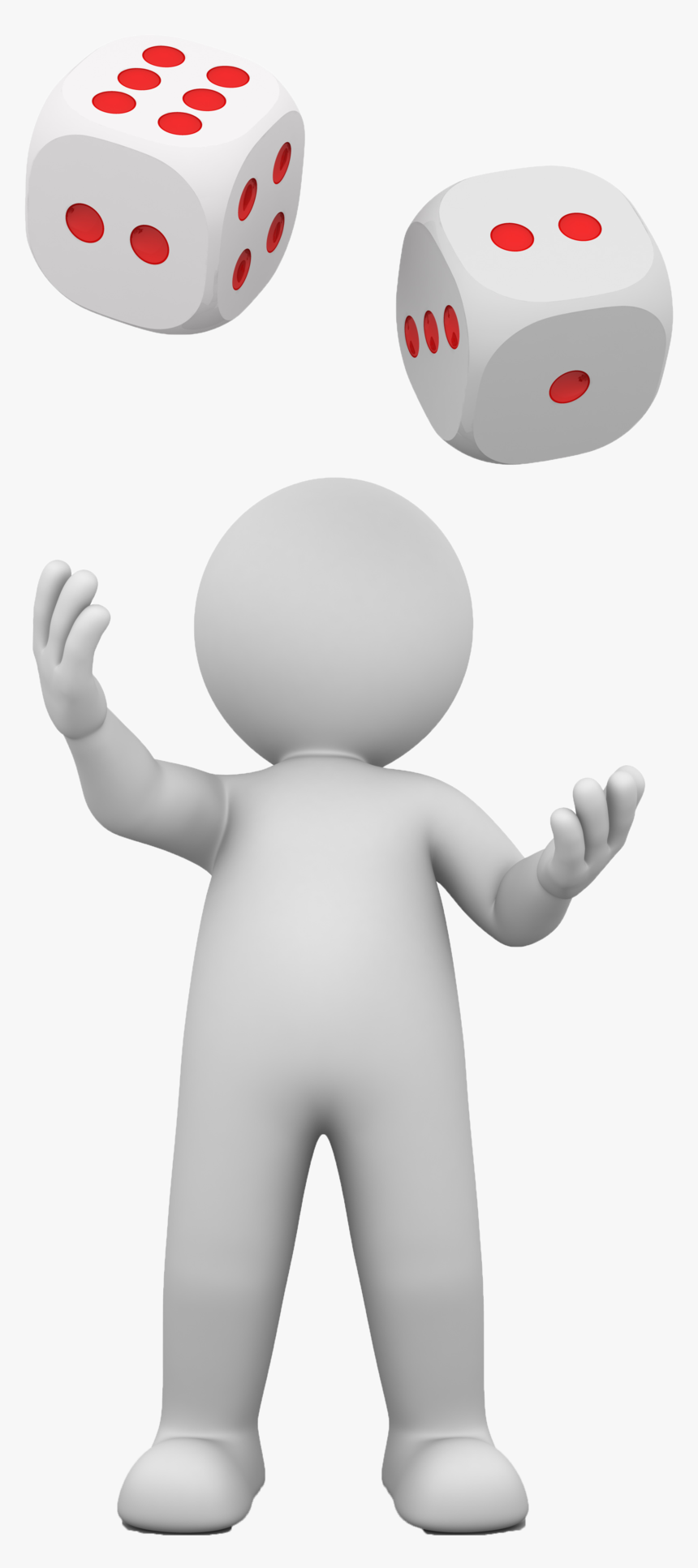 Background Dice Transparent - 3d Character, HD Png Download