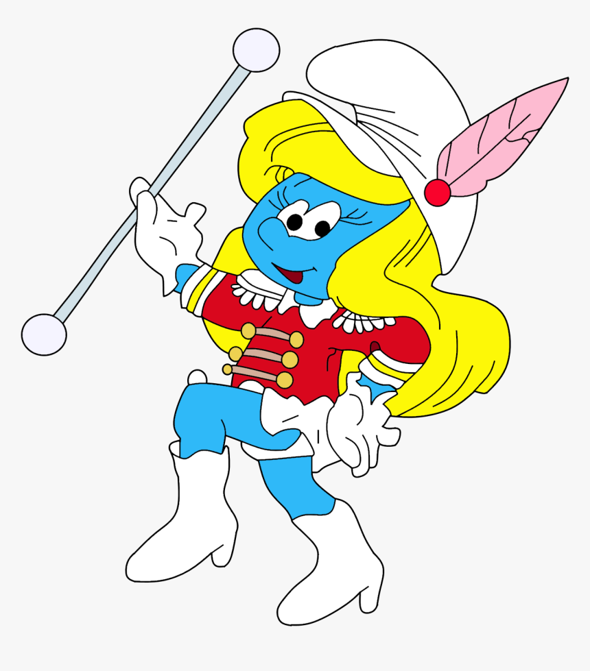 Smurfette Marching Band - Cartoon, HD Png Download