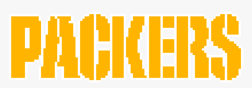 Pixelated Packers Wordart - Green Bay Packers Clip Art, HD Png Download