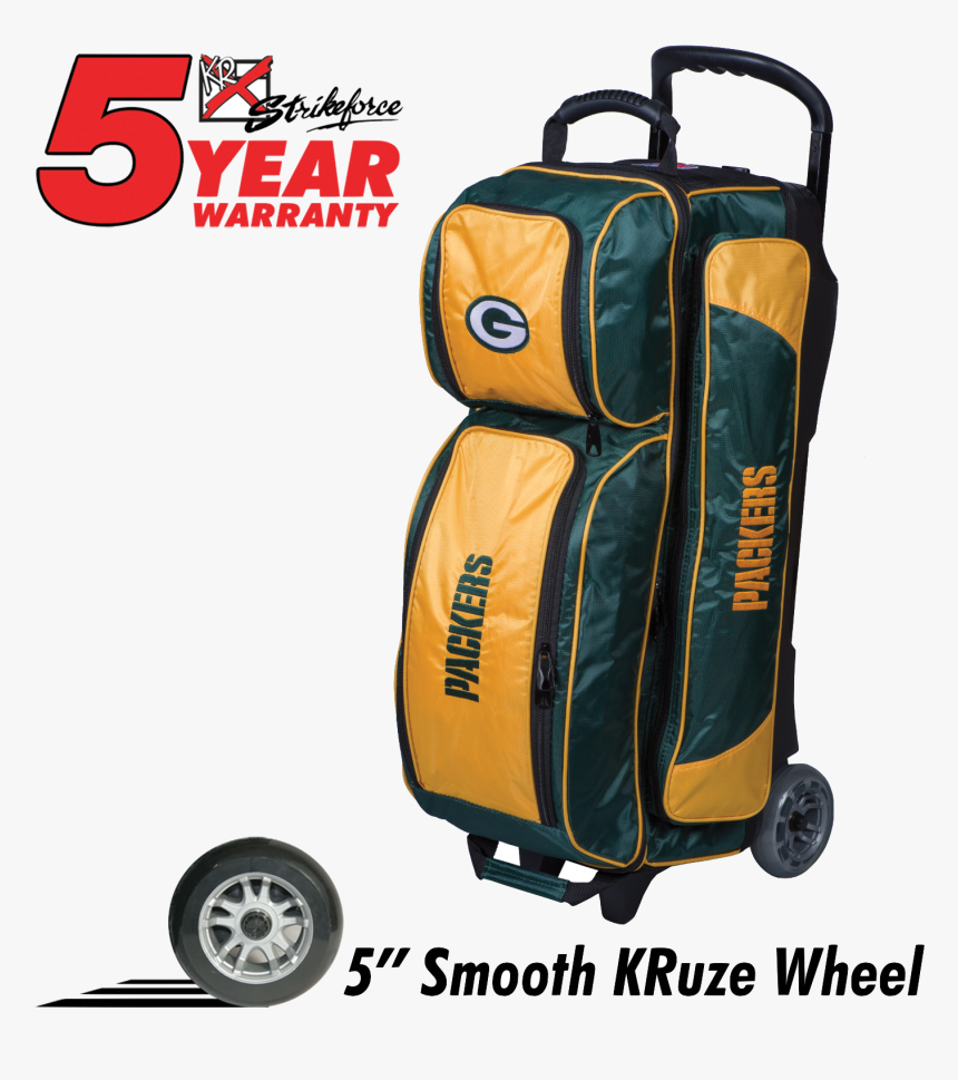 Kr Strikeforce Nfl Green Bay Packers 3 Ball Roller - Kr Strikeforce Cruiser Smooth Double Roller Bowling, HD Png Download