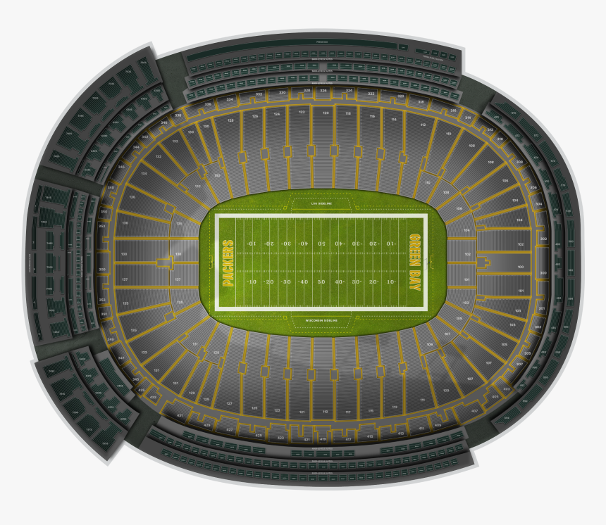 Transparent Green Bay Packers Png - Soccer-specific Stadium, Png Download