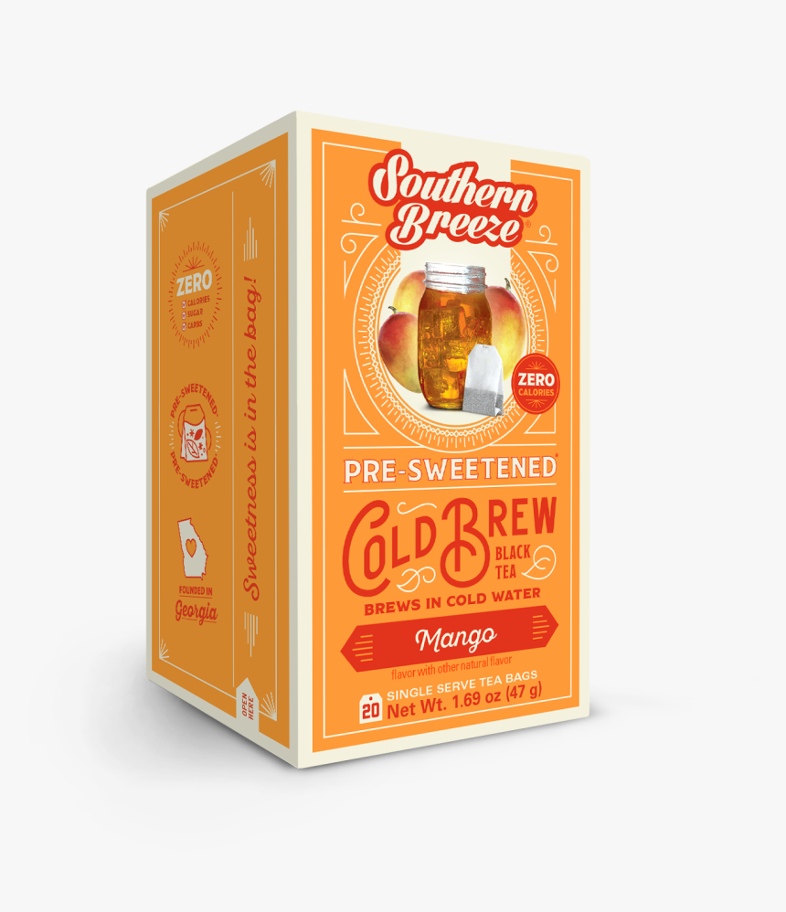 Mango Cold Brew Sweet Iced Tea - Southern Breeze Sweet Tea, HD Png Download