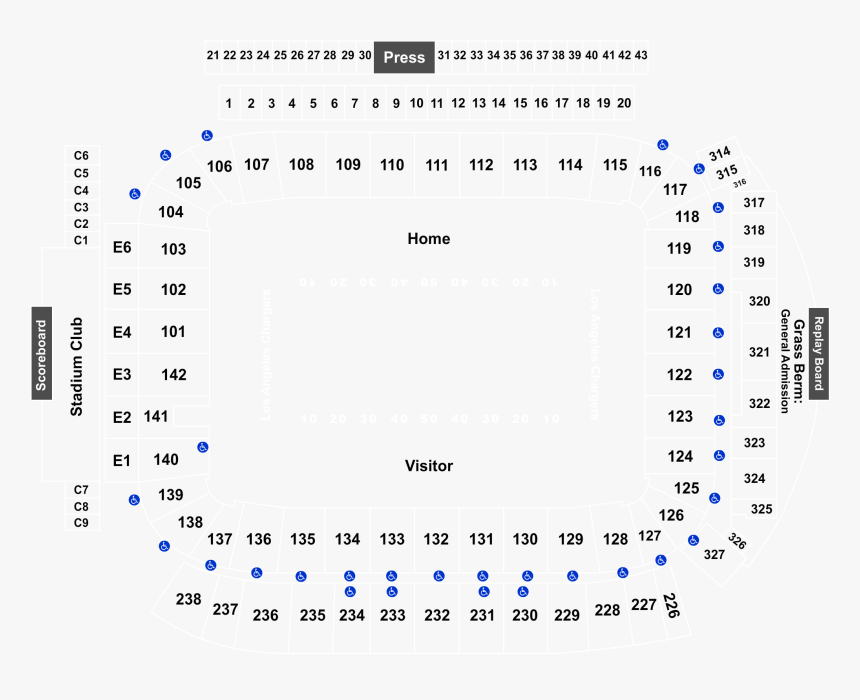 Seating Stubhub Center 134 Row, HD Png Download