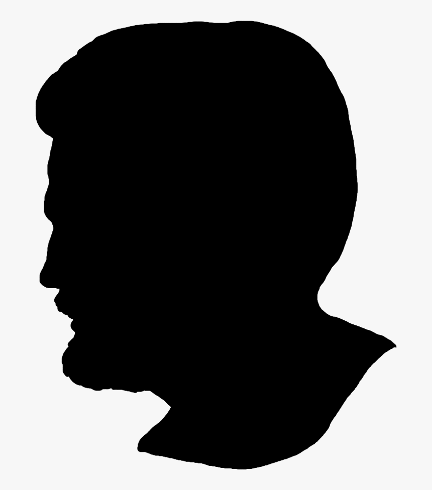Male Face Silhouette - John Adams Head Silhouette, HD Png Download